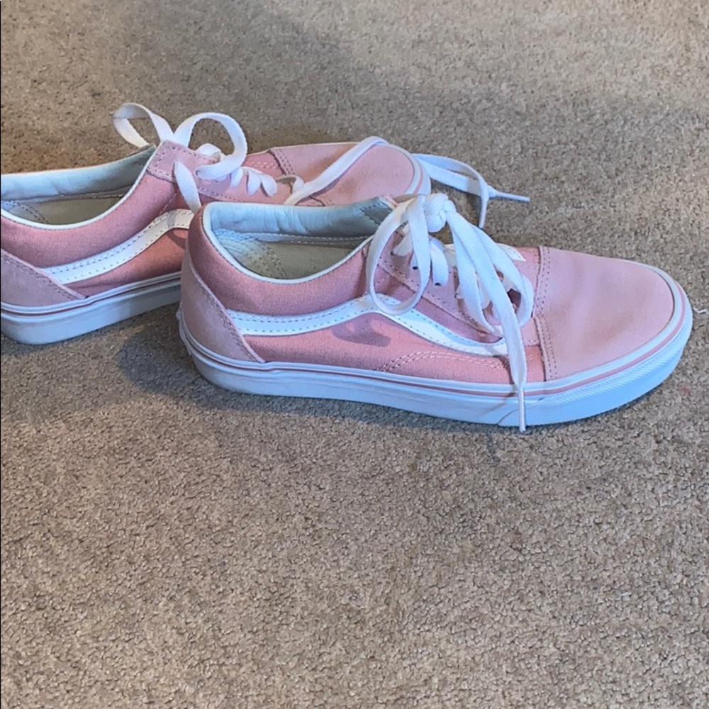Pink vans sneakers. NEVER WORN. Without tags